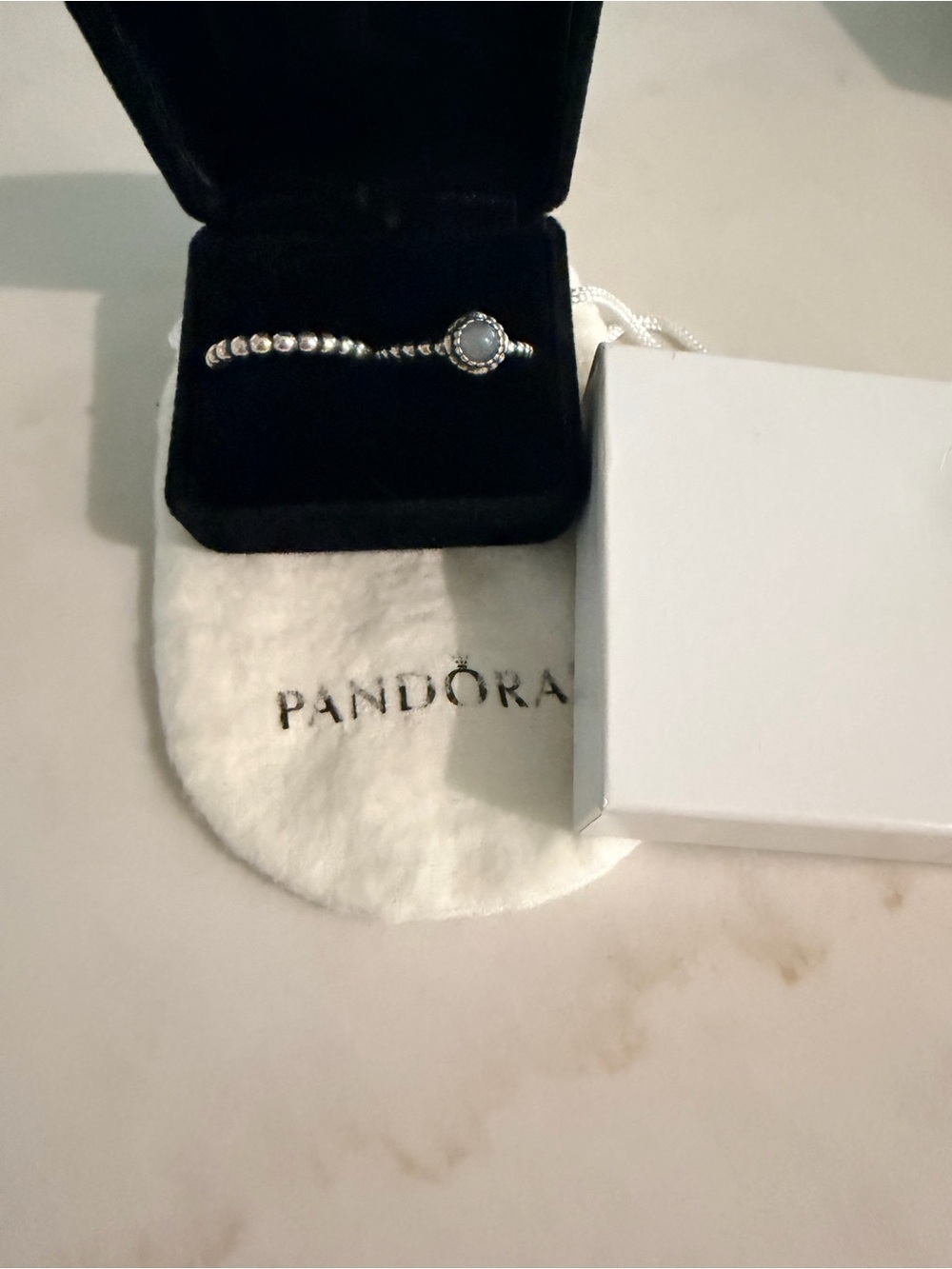 2 Pandora Sterling Silver Rings Size 54